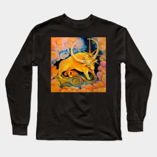 Jupiter as Brihaspati, Teacher of the Gods (my astrological series) Long Sleeve T-Shirt